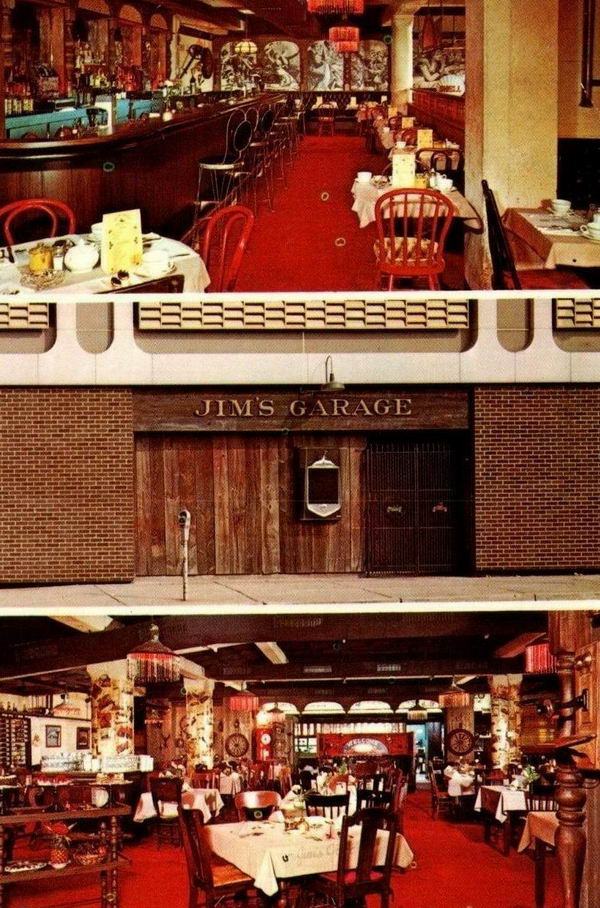 Jims Garage - Old Postcard Photo (newer photo)